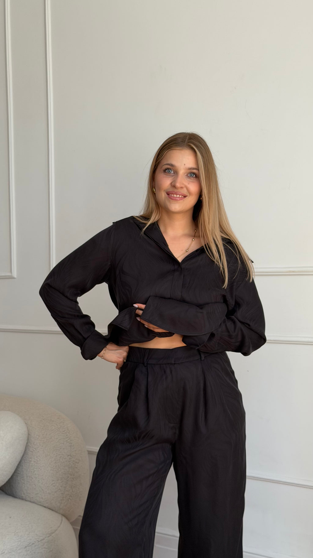 Spodnie Ardea Black żakard